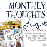 Monthly Thoughts: August