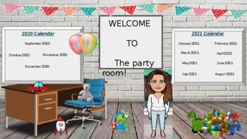 Preview of Monthly Virtual Classroom For Back to School and The Entire School Year