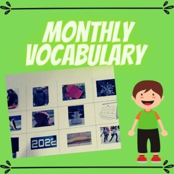 Preview of Monthly Vocabulary