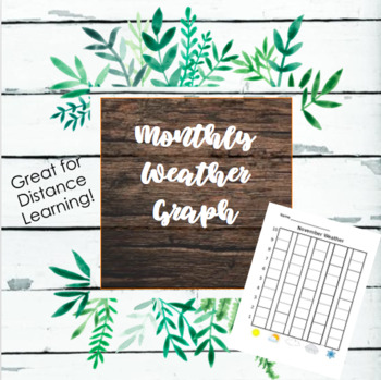 Preview of Monthly Weather Graph | Data Collection | In Class | Distance Learning