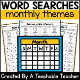 Monthly Word Search Word Searches Puzzles