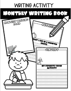 Monthly Writing Booklet by teachingwithblondie | TPT