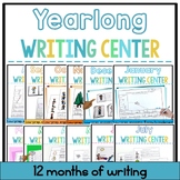Yearlong 12 Monthly Writing Center Rotations with Prompts 