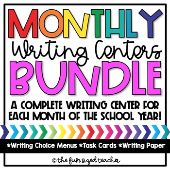 Preview of Monthly Writing Centers Bundle