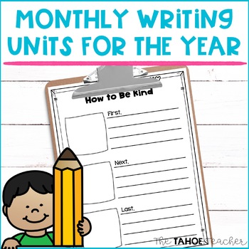 Monthly Writing Centers and Writing Prompts | Writing Prompts for the Year!