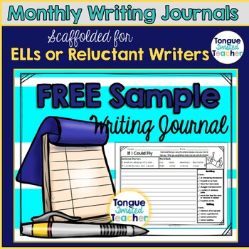 Monthly Writing Journal Free Sample Pages | TpT