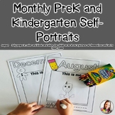 Monthly Writing Journals-Self Portraits and Name Writing Journal