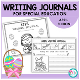 Monthly Writing Journals for Special Education - April