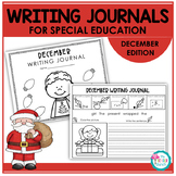 Monthly Writing Journals for Special Education - December