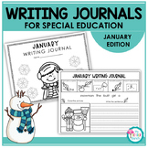 Monthly Writing Journals for Special Education - January