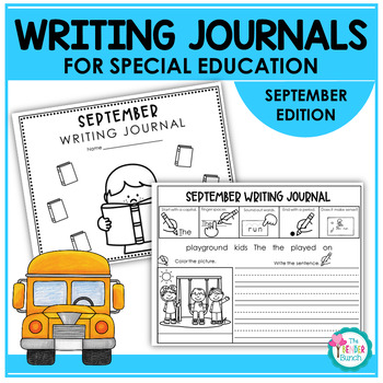 Monthly Writing Journals for Special Education - September | TPT