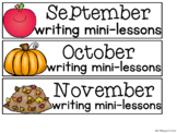 Monthly Writing Mini-Lessons Labels