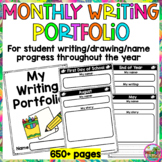Monthly Writing Portfolio for Entire Year- Back to School 