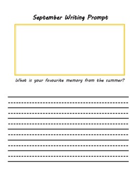 Monthly Writing Prompt by Mrs Bosma's Classroom | TPT
