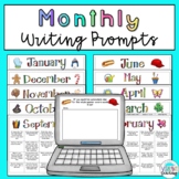 Monthly Writing Prompt Bundle: Printable and Digital Googl