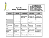 Monthly Writing Prompt Calendar