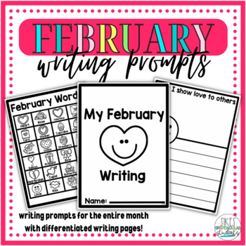 Preview of Monthly Writing Prompts - February