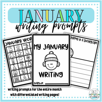 Preview of Monthly Writing Prompts - January