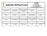 Monthly Writing Prompts