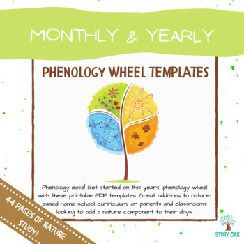 Preview of Monthly & Yearly Phenology Wheel Guidebook & Templates