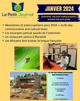 Preview of Monthly news summaries for French students: January 2024