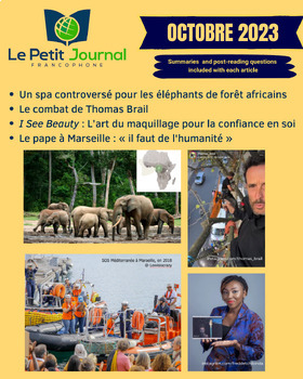 Preview of Monthly news summaries for French students: October 2023