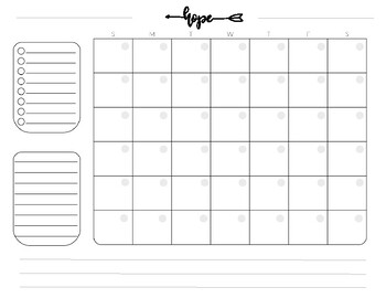 Monthly planner printable black. Teacher monthly planner by LetsArt Teacher