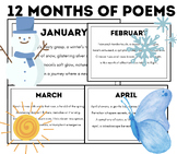 Months Of The Year Poems | 12 Months Poems