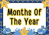 Months Of The Year (Whale Style) Printable