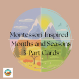 Months & Seasons 3-Part Cards-Montessori Inspired 