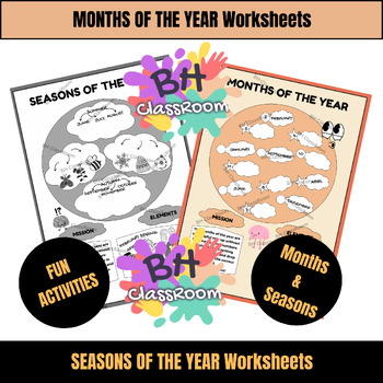 Preview of Months Of The Year and Seasons Worksheets