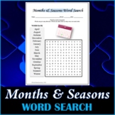 Months & Seasons Word Search Puzzle