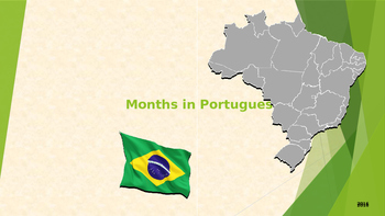 Preview of Months in Portuguese - PT BR/Brazilian