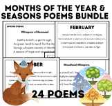 Months of The Year Poems & Seasons | All Year Poetry Bundl