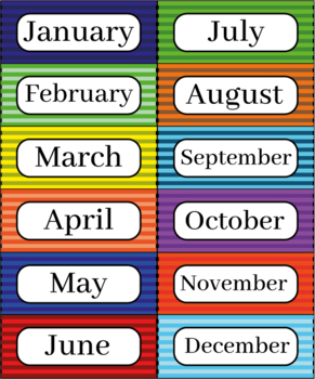 Months of the Year by Roman Valiev | TPT