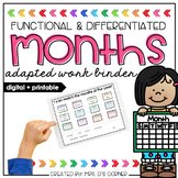Months of the Year Adapted Work Binder® | Distance Learning