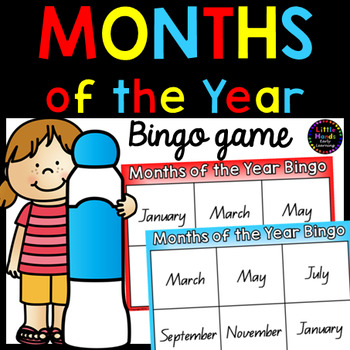 Months of the Year Bingo Game by Little Hands Early Learning | TpT