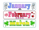 Months of the Year Calendar Labels