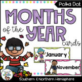 Months of the Year Cards - Polka Dot Classroom Decor