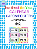 Months of the Year: Cards/Posters Colorful Polka Dot (Mand