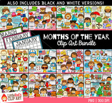 Months of the Year Clip Art Bundle