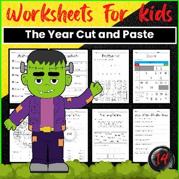 Preview of Months of the Year Cut and Paste Worksheets