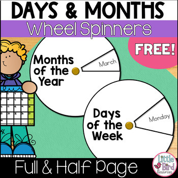 Days of the Week Spinner Wheel