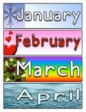 Months of the Year Display Cards