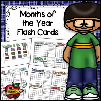 Preview of Months of the Year Flashcards