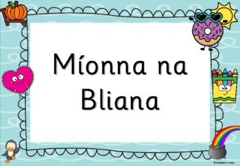 Preview of Months of the Year GAEILGE - Míonna na Bliana