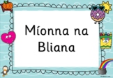 Months of the Year GAEILGE - Míonna na Bliana