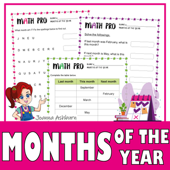 Months of the Year Logic Puzzles, Brain Teasers and Enrichment Worksheets