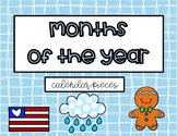 Months of the Year Pastel Calendar Toppers