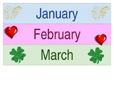 Months of the Year Signs